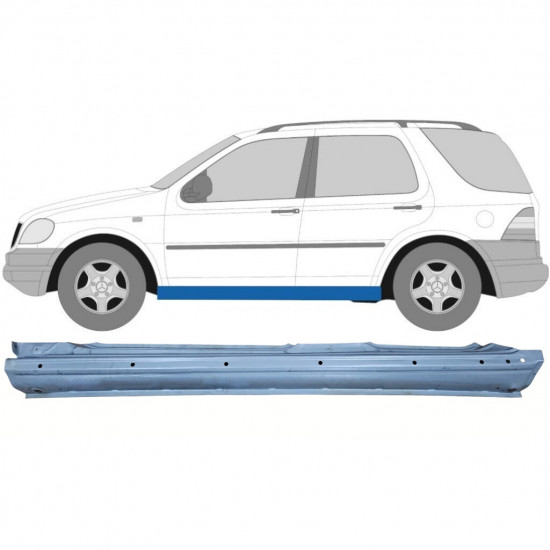 Sottoporta Lamiera Completo per Mercedes M-Class ML W163 1998-2005 / Sinistra 5059