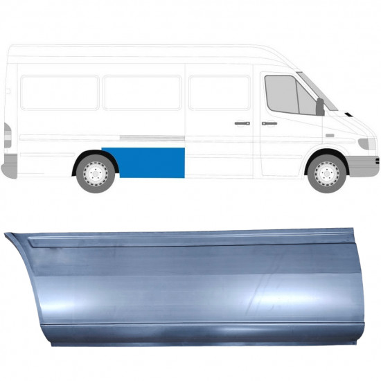 Pannello di riparazione parafango posteriore per Mercedes Sprinter 1995-2006 / Destra 5786