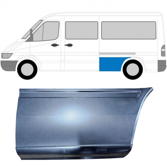 Pannello di riparazione parafango posteriore per Mercedes Sprinter 1995-2006 / Sinistra 5303