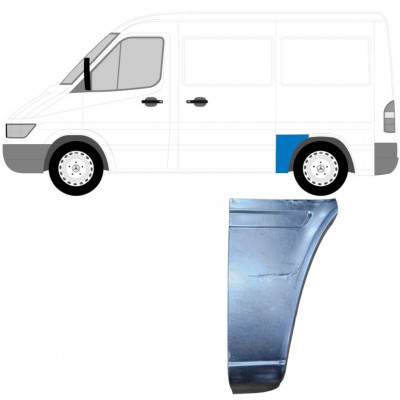 Pannello di riparazione sezione anteriore inferiore parafango posteriore per Mercedes Sprinter 1995-2006 / Sinistra 5590