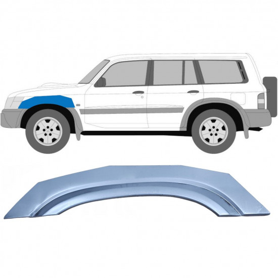 Pannello di riparazione parafango anteriore per Nissan Patrol Y61 GY61 1997-2009 / Sinistra 6258