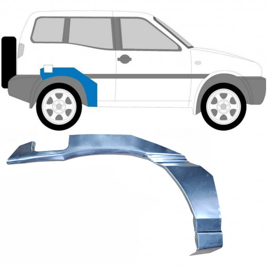 Pannello di riparazione parafango posteriore per Nissan Terrano II 1993-2005 / Destra 6346