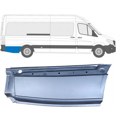 Pannello di riparazione parafango posteriore per Volkswagen Crafter 2005-2017 / Destra 13451