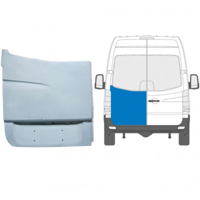 Pannello di riparazione porta posteriore alta per Mercedes Sprinter 2006-2018 / Sinistra 6054