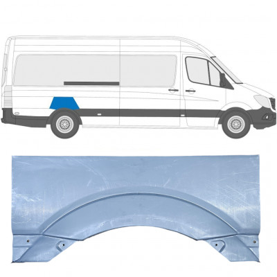Pannello di riparazione parafango posteriore per Volkswagen Crafter 2005-2017 / Destra 13440