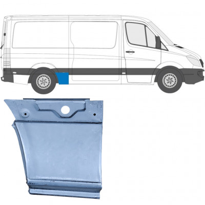 Pannello di riparazione parafango posteriore per Volkswagen Crafter 2005-2017 / Destra 13445