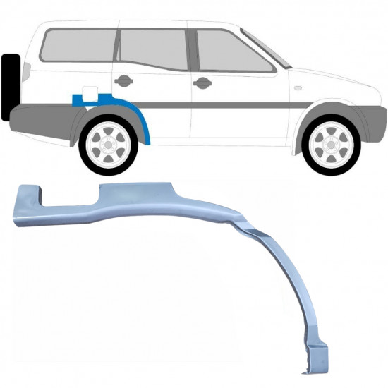 Pannello di riparazione parafango posteriore per Nissan Terrano II 1993-2005 / Destra 6251