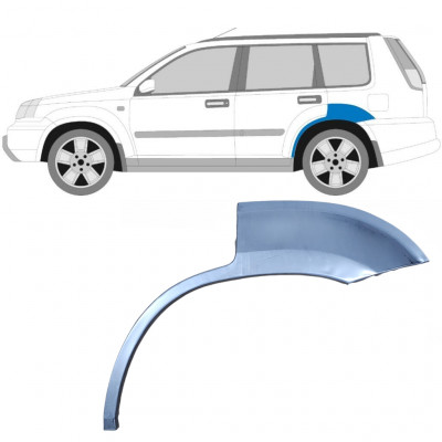 Pannello di riparazione piccolo parafango posteriore per Nissan X-Trail 2001-2007 / Sinistra 6247