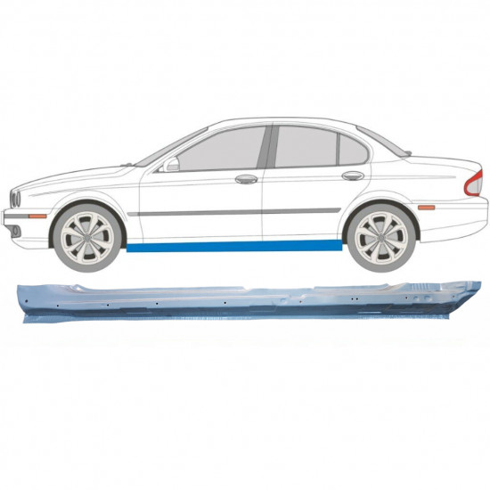 Sottoporta Lamiera Completo per Jaguar X-Type CF-1 2001-2009 / Sinistra 5033