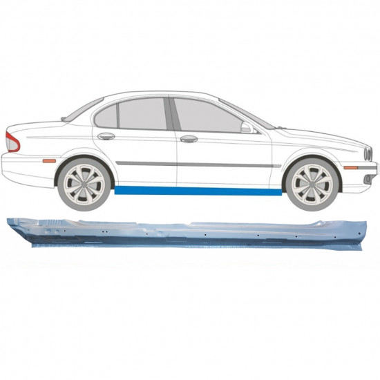 Sottoporta Lamiera Completo per Jaguar X-Type CF-1 2001-2009 / Destra 5037